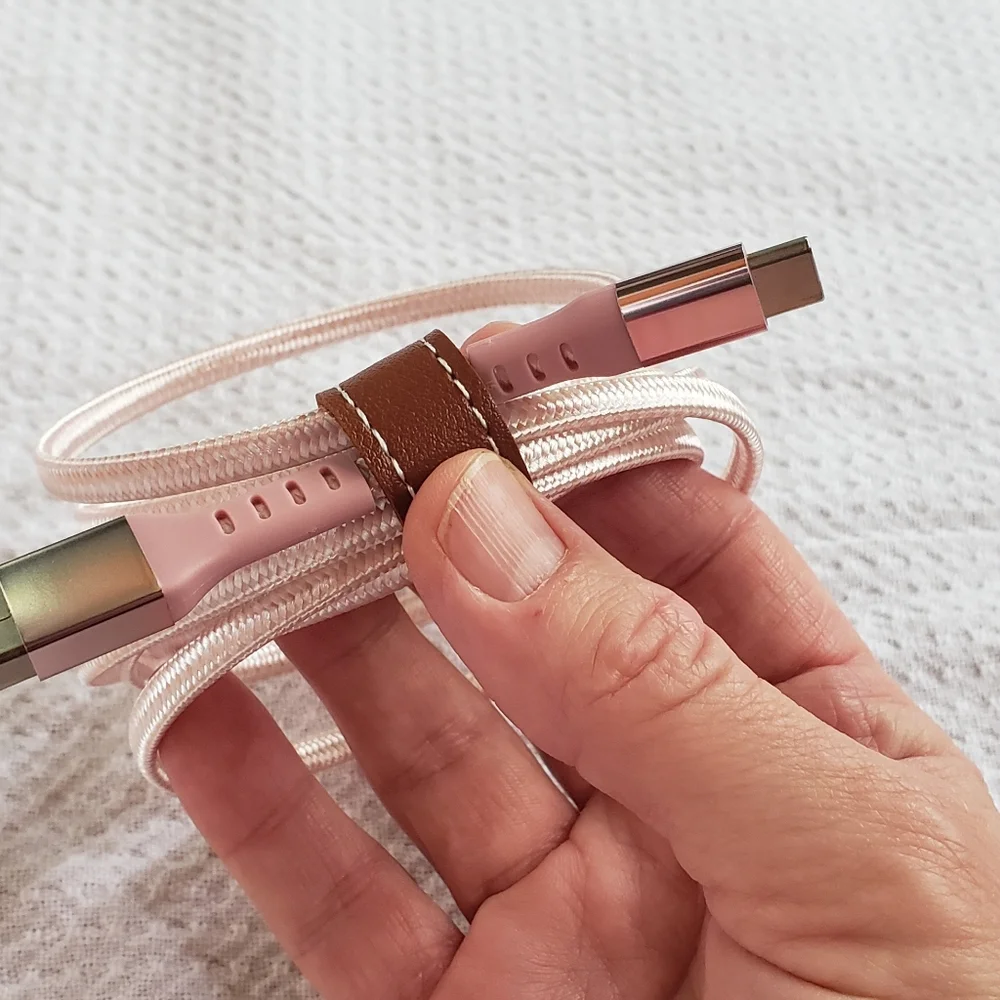 6' Type C USB Charger High Quality Braided Cable Barbie Pink High-speed